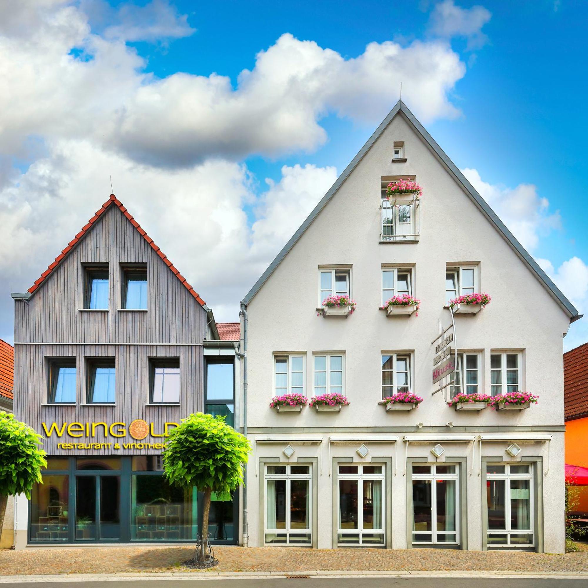 Hotel Mueller Cafe & Wein - Mondholzhotel Veitshochheim Exterior photo